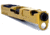 Trinity Nevada Deimos Slide Assembly, Glock 17 Gen 4, Gold TiN Slide &amp; DLC Black Barrelcomp, Full, DM147GGTD