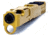 Trinity Nevada Deimos Slide Assembly, Glock 17 Gen 4, Gold TiN Slide &amp; DLC Black Barrelcomp, Full, DM147GGTD