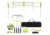 Triumph 4 Square Volleyball Badminton Set Combo, Lime Green, 35-7490-3