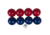 Triumph Patriotic Bocce Ball Set, 100mm, Red / White / Blue, 35-7125-3