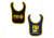 Trooper Clothing FBI 2 Pack Infant Bibs, Navy/Black, One Size 9952