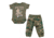 Trooper Clothing Marine 2 Piece Major Trouble Infant Jogger Set - Kids, Woodland Marpat, 0/3 months 5922-5922- 0/3