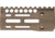 Troy Battlerail, SOCC 9mm, 4.5in, Special Ops M-LOK Compatible, Low Profile, Mil-Spec Hard Coat Anodized, Flat Dark Earth, SRAI-SR9-45FT-00