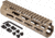 Troy Battlerail, SOCC-PDW, 7.6in, Special Ops M-LOK Compatible, Low Profile, Flat Dark Earth, SRAI-SRP-70FT-00