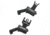 Troy Tritium 45deg Flip Up Offset Sight Set, M4 Front &amp; Dioptic Rear, Black, One Size, SSIG-45S-MDBT-TR