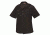 Tru-Spec Poly/Cotton Rip-Stop Tactical Uniform Shirt, Short Sleeve, Black, SR 1336003