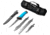 TRUE Hunt Processor Fixed Blade Knives Kit, 4/6/8/8 in, 5Cr13 Steel, Hunting, TPR Handle, Titanium Nitride, TRU-FXK-1001