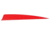 Trueflight Trueflight Shield Cut Feathers, Red 3in Lw 100 Pack