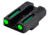 TruGlo Brite-Site Tritium/Fiber Low Profile Green Optic Sight for Glock 42, TG-TG131GT1A