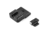 TruGlo Brite Site Tritium Pro Front/Rear Green Night Sight Set for HK VP9/VP40/P30/HK45, 3-Dot Configuration Front, White Focus Lock Ring, Steel, Black, TG-TG231H1W