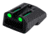 TruGlo TFO Fiber Optic Handgut Sight Set for Novak 1911 .270/.500, Green, TG-TG131NT3