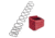 TRYBE Defense +4/5 Magazine Extension Base Pad for Glock 17 9mm/.40 S&amp;W, Red, MAGEXTGLK4/5-RD