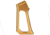 TRYBE Defense Aggressive AR Grip, Gold, ARGRIP2-GLD