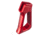 TRYBE Defense Aggressive AR Grip, Red, ARGRIP2-RD