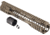 TRYBE Defense AR-15 M-LOK Lightweight Quad Handguard w/ Full Rail, 12in, Flat Dark Earth, HDG12QFR-FDE