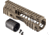 TRYBE Defense AR-15 M-LOK Lightweight Quad Handguard w/ Full Rail, 7in, Flat Dark Earth, HDG7QFR-FDE