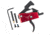 EDEMO TRYBE Defense Drop-In Trigger, AR-15, 3.5 - 5 lbs Pull, Curved, Anodized, Red, TRGCURAR15-RED, EDEMO5