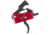 USED TRYBE Defense Drop-In Trigger, AR-15, 3.5 - 5 lbs Pull, Curved, Anodized, Red, TRGCURAR15-RED, EDEMO2