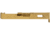 TRYBE Defense Glock 19 Pistol Slide - Version 1, Gen 4, RMR Cut, Gold, SLDG19G4RMR-GLD