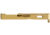 TRYBE Defense Glock 19 Pistol Slide - Version 1, Gen 5, RMR Cut, Gold, SLDG19G5RMR-GLD