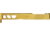 TRYBE Defense Glock 19 Pistol Slide - Version 2, Gen 5, RMR Cut, Gold, SLDG19G5RMRV2-GLD