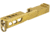 TRYBE Defense Glock 19 Pistol Slide - Version 2, Gen 5, RMR Cut, Gold, SLDG19G5RMRV2-GLD
