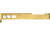 TRYBE Defense Glock 19 Pistol Slide - Version 2, Gen 5, Viper Cut, Gold, SLDG19G5VPRV2-GLD