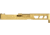 TRYBE Defense Glock 19 Pistol Slide - Version 2, Gen 5, Viper Cut, Gold, SLDG19G5VPRV2-GLD