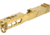 TRYBE Defense Glock 19 Pistol Slide - Version 2, Gen 5, Viper Cut, Gold, SLDG19G5VPRV2-GLD