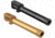 TRYBE Defense Glock 20 Match Grade Threaded Pistol Barrel, Black, Gold, Titanium