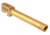 TRYBE Defense GLOCK 22/31 9mm Threaded Conversion Pistol Barrel, 1/2 x 28, 416R Stainless Steel, Gold TIN, TPBCONVG22-31-TIN