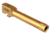 TRYBE Defense GLOCK 23/32 9mm Threaded Conversion Pistol Barrel, 1/2 x 28, 416R Stainless Steel, Gold TIN, TPBCONVG23-32-TIN
