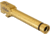 TRYBE Defense Glock 23/32 9mm Threaded Conversion Pistol Barrel, 3.25 inch, 1-10 Twist, Gold TiN, Version 2, TPBCONVG23-32-TIN-V2