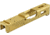 TRYBE Defense Glock 26 9mm Pistol Slide, Glock 26, Gen 3/4, DeltaPoint Pro Cut, Version 1, Cerakote, Gold, SLDG26G34DP-GLD