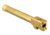 TRYBE Defense Grade Threaded Pistol Barrel, Glock 17, 1/2 x 28 Thread, Gold TIN, TPBG17-TIN