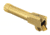 TRYBE Defense Grade Threaded Pistol Barrel, S&amp;W M&amp;P Shield, 1/2 x 28 Thread, Gold TIN, TPBSWSH-TIN