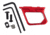TRYBE Defense M-LOK &amp; Key-Mod Handstop, Red, HNDSTP1-RD