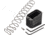 TRYBE Defense Magazine Extension Base Pad, Glock 19/23/26/27, 9mm/.40 S&amp;W, 4/5-Round, Black, MAGEXTG194/5-BK-5RD