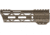 TRYBE Defense Magnite Go Fast Ultra Lightweight Handguard, Cut Top Rail, M-LOK, FDE, 7in, MGHDG-V2-7CR-FDE