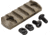 TRYBE Defense Magnite M-Lok Picatinny Rail Section with Lugs - 5 Slots, FDE, TRBDMGRAIL5-V2-FDE