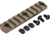 TRYBE Defense Magnite M-Lok Picatinny Rail Section with Lugs - 9 Slots, FDE, TRBDMGRAIL9-V2-FDE