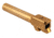TRYBE Defense Match Grade Non Threaded Pistol Barrel, 9mm Luger, Glock 17, TiN Gold, PBG17-TIN