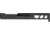 TRYBE Defense Pistol Slide, Glock 19, Gen 3, Venom Cut, Version 2, Black Cerakote, No Base Plate Included, SLDG19G3VNMV2-BN