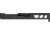 TRYBE Defense Pistol Slide, Glock 19, Gen 3, Viper Cut, Version 2, Black Cerakote, No Base Plate Included, SLDG19G3VPRV2-BN