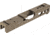 TRYBE Defense Pistol Slide, Glock 19, Gen 4, Viper Cut, Version 2, FDE Cerakote, No Base Plate Included, SLDG19G4VPRV2-FDE