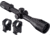 TRYBE Optics 6-24x50mm Rifle Scope, 30mm Advanced Scope Rings, Extra High, Black