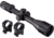 TRYBE Optics 6-24x50mm Rifle Scope, 30mm Advanced Scope Rings, High, Black