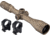 TRYBE Optics 6-24x50mm Rifle Scope, 30mm Advanced Scope Rings, High, FDE