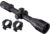 TRYBE Optics 6-24x50mm Rifle Scope, 30mm Advanced Scope Rings, Low, Black