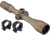 TRYBE Optics 6-24x50mm Rifle Scope, 30mm Advanced Scope Rings, Low, FDE